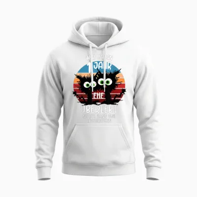 Papierne Hochzeit Ehemann Papierhochzeit 1. Hochzeitstag Unisex Hoodie - White