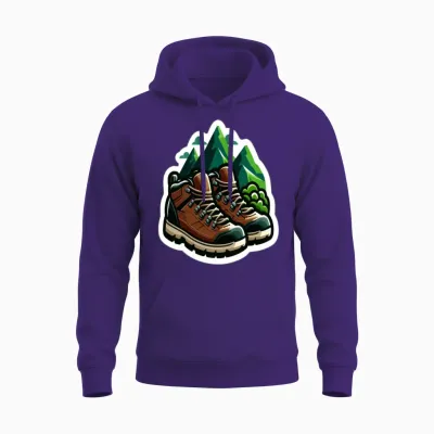 Hiking Unisex Hoodie - Purple