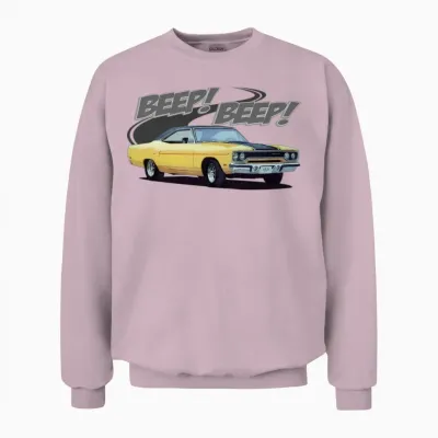 Beep Roadrunner Unisex Sweatshirt - Light Pink
