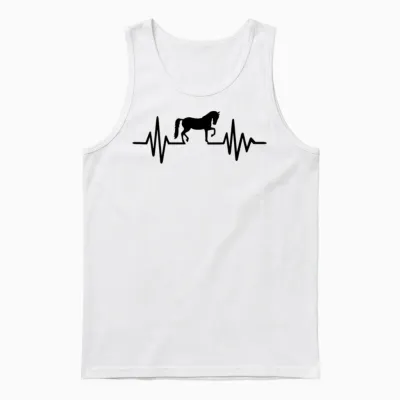 Horse Unisex Tank Top - White