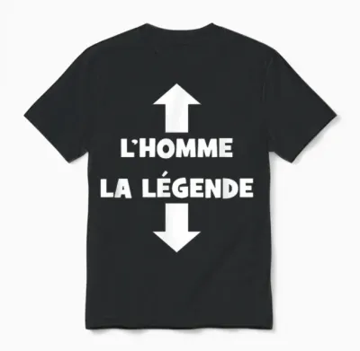 Men's Birthday Gift Original Humour Funny the Legend Unisex T-Shirt - Black