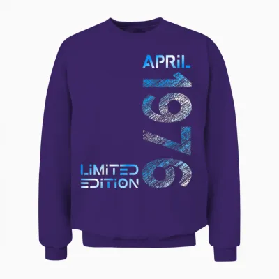 Limited Edition April 1976 Mann Frau 50. Geburtstag Unisex Sweatshirt - Purple