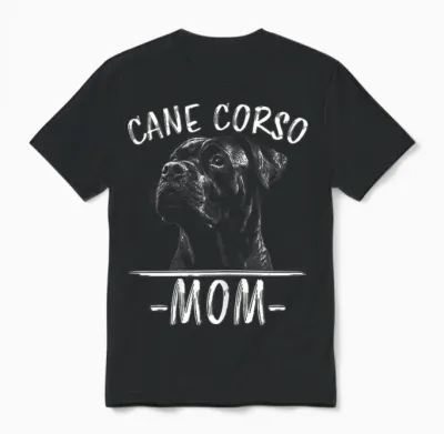 Cane Corso Mom Canne Pour Chien Unisex T-Shirt - Black