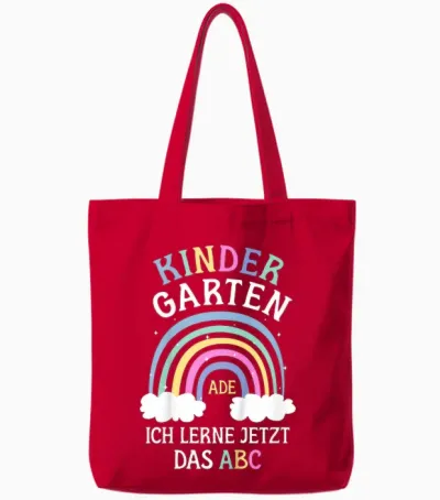 Kindergarten Ade Kita Abgänger 2026 Kindergarten Abschluss Tote Bags - Red