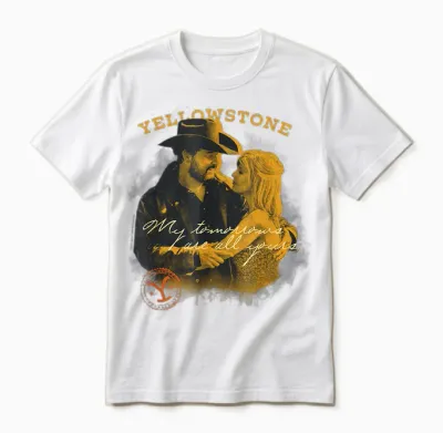 Yellowstone Beth Dutton Rip Wheeler My Morning T-Shirt, Black Unisex T-Shirt - White