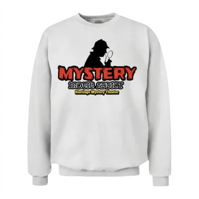 Mystery Addict Sherlock Hmt Unisex Sweatshirt - White