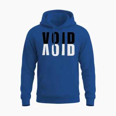 Void Split Bold Typography Unisex Hoodie - Royal
