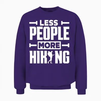 Funny Hiking Hiker Gift Unisex Sweatshirt - Purple