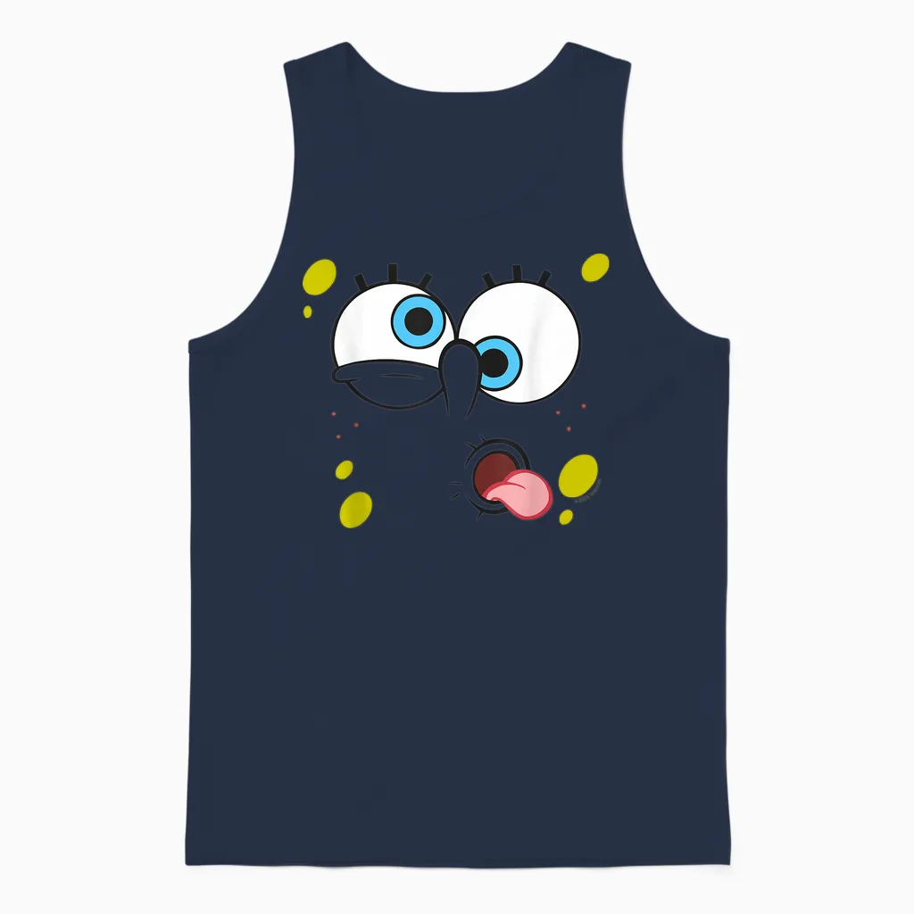 Sponge Bob - Squarepants Character Unisex Tank Top in Navy