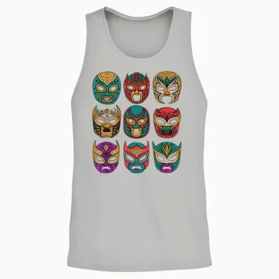 Vintage Wrestling - Retro Lucha Libre Unisex Tank Top - Ash