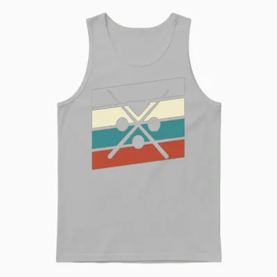Billiard Retro Unisex Tank Top - Ash
