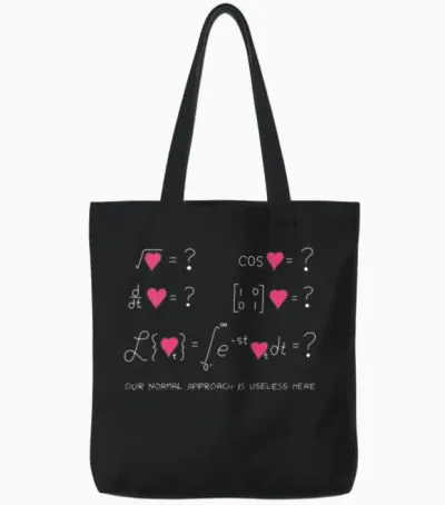 Xkcd Love Tote Bags - Black