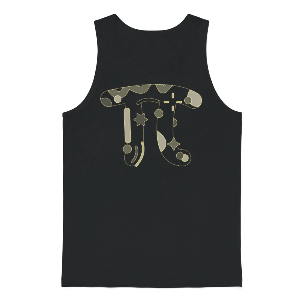 Happy Pi Day Design Ideas Unisex Tank Top - Black