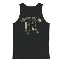 Happy Pi Day Design Ideas Unisex Tank Top - Black – 1