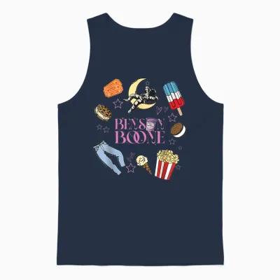 Ben Son Boone Name Tee Fan Music Retro Aesthetic Ice Cream Unisex Tank Top - Navy