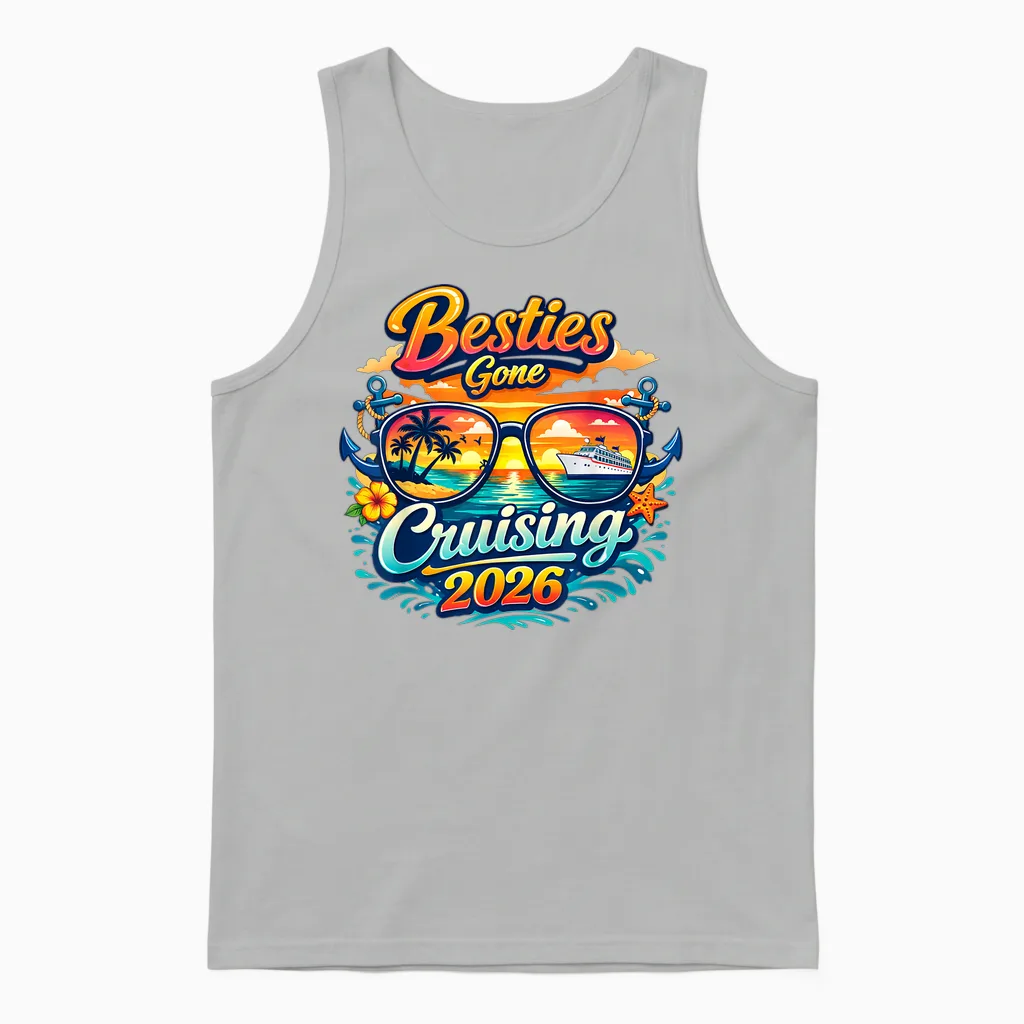 Coole Passende Kreuzfahrt 2026 Für Mädchen Unisex Tank Top in Ash