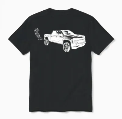 Duramax Diesel Truck Chevy Tread Rolling Coal Unisex T-Shirt - Black
