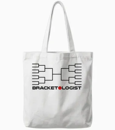 Tournament Bracketologist Tote Bags - White