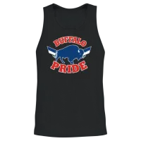 Buffalo Pride Emblem — Wildlife Unisex Tank Top - Black – 2
