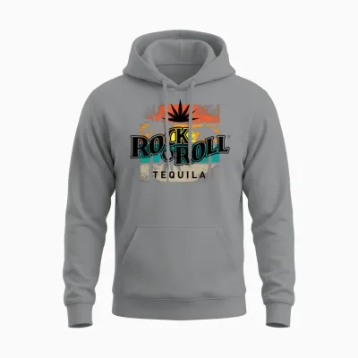 Rock N Roll Tequila Eighth Collection Unisex Hoodie - Sport Grey