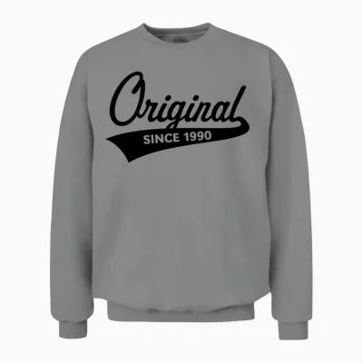 Original Since 1990 (year of Birth, Birthday / B) Unisex Sweatshirt - Sport Grey