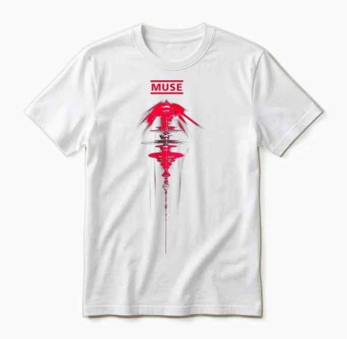 Official Muse the Wow! Signal Ascending Satellite Unisex T-Shirt in White