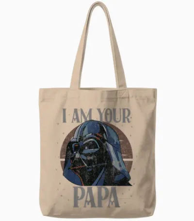 Star Wars Darth Vader I Am Your Papa Retro Father’s Day Tote Bags - Natural