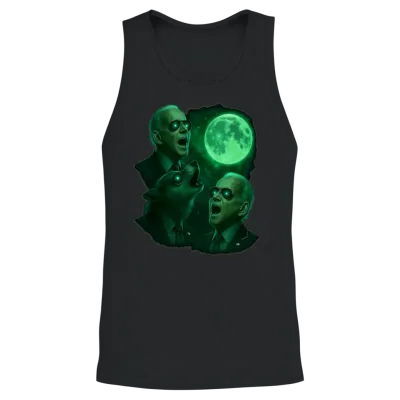 Dark Brandons Howling at the Moon Unisex Tank Top - Black