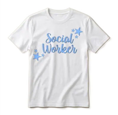 Social Worker Retro Unisex T-Shirt - White