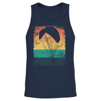 Motorized Paragliding Ppg Paramotoring Unisex Tank Top - Navy – 2