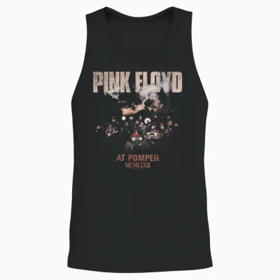 Pink Floyd Pompeii Live Photo T-Shirt, Black, S Unisex Tank Top - Black