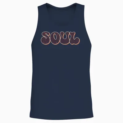 Soul Retro Unisex Tank Top - Navy