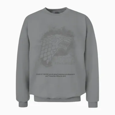 Game of Thrones the North Remembers Quote Unisex Sweatshirt - Sport Grey