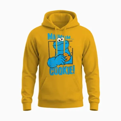Sesame Street - Cookie Monster Unisex Hoodie - Gold