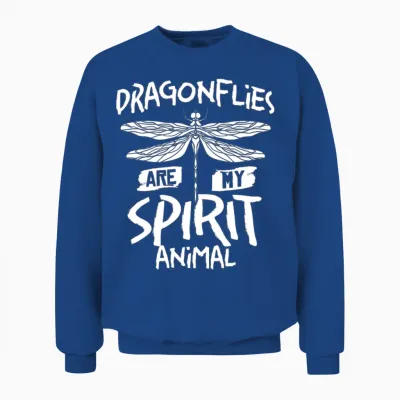 Dragonflies Flying Insect Quotes Entomologist Unisex Sweatshirt - Royal