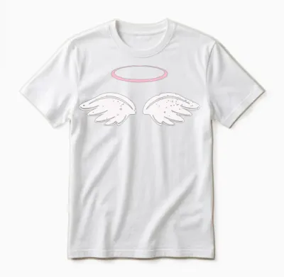 Angel Angel Wings Halo Innocent Costume Children Unisex T-Shirt - White