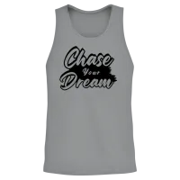 Chase Your Dreams Script Unisex Tank Top - Sport Grey – 2