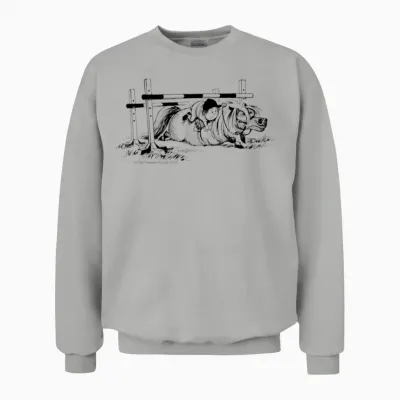 Ponyfall Thelwell Cartoon Unisex Sweatshirt - Ash