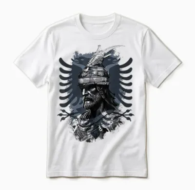 Albanien Albanischer Adler Kosovo Skënderbeu Skanderbeg Albanischer Nationalheld Adler Kosovo Albaner T-Shirt, Unisex Erwachsene Und Kinder, Schwarz, S, Eu 38/40 Unisex T-Shirt - White