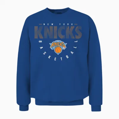 Nba-Offizieller New York Knicks in Scheiben Geschnitten Unisex Sweatshirt - Royal