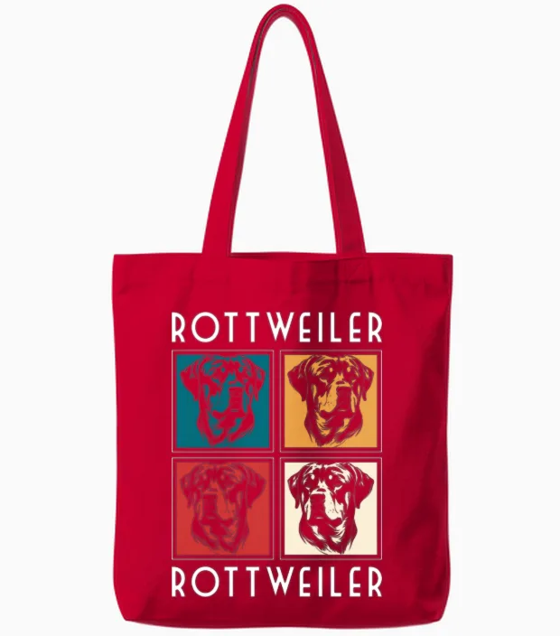 Dog Mistress Service Dog Lovers Gift Tote Bags in Red