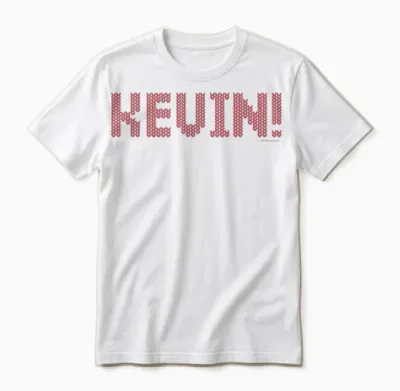 Home Alone 2 “kevin!” Holiday Christmas Sweater Pattern Unisex T-Shirt - White