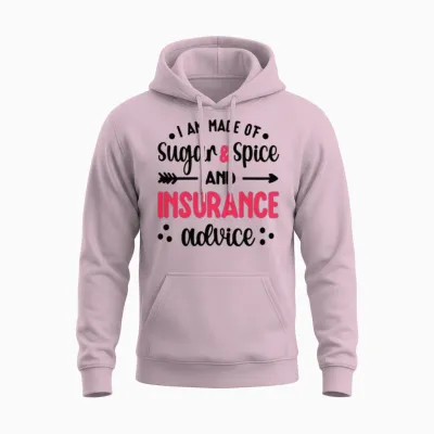 Insurance Agent Gifts for Women Insurance Broker Unisex Hoodie - Light Pink