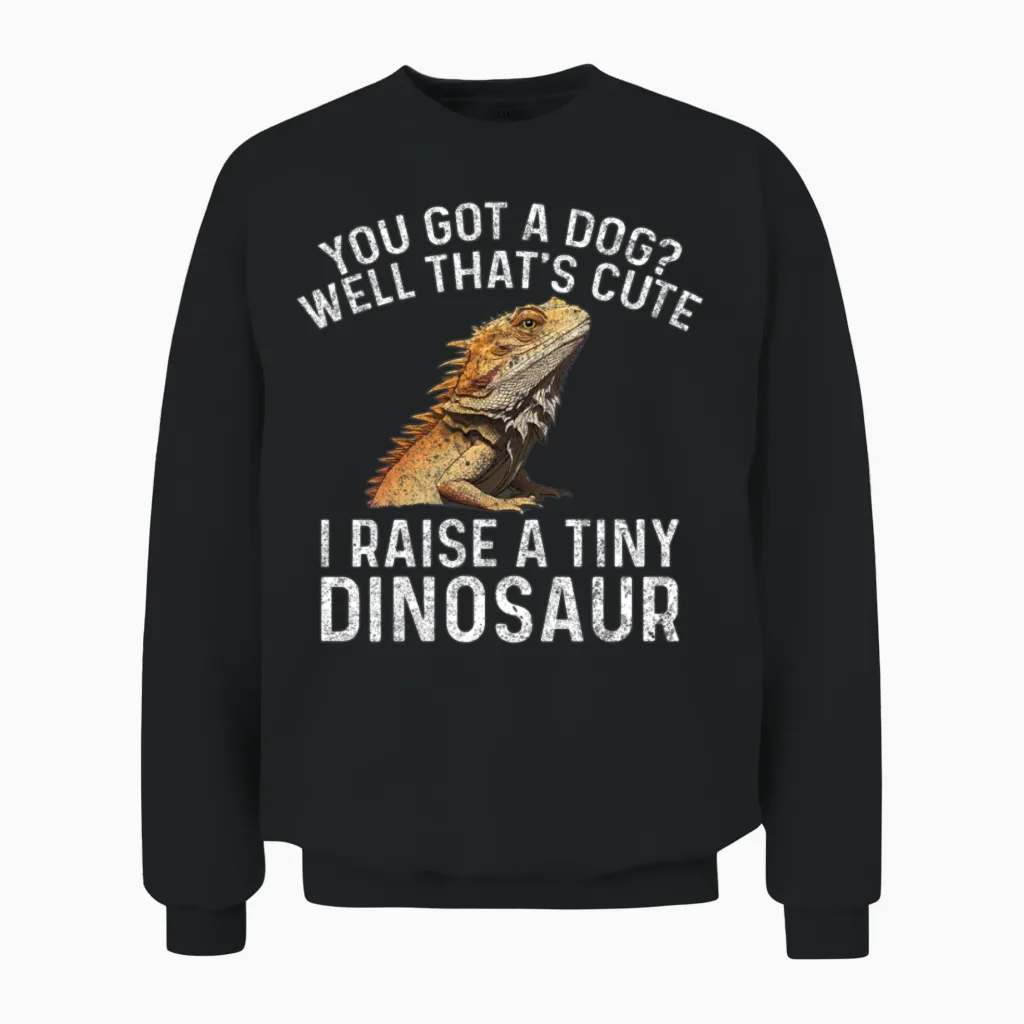 Bearded Dragon Owner Bearded Dragon Pet Unisex Sweatshirt in Black
