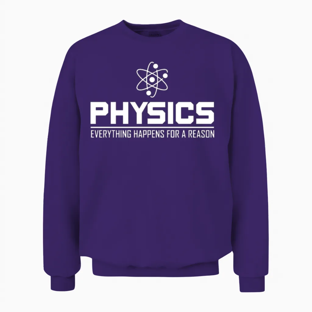 Physics Unisex Sweatshirt in Purple