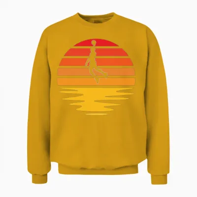 Basketball Retro Unisex Sweatshirt - Gold