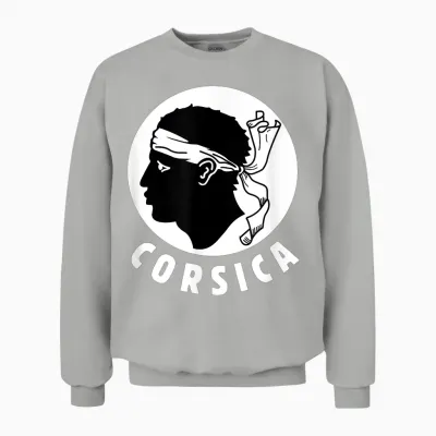 Corsica Corsica Lovers Moorish Head 2a 2b Gang Unisex Sweatshirt - Ash