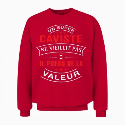 A Super Wine Store Does Not Age Gift Wine Store T-Shirt, Black, S Unisex Sweatshirt - Red