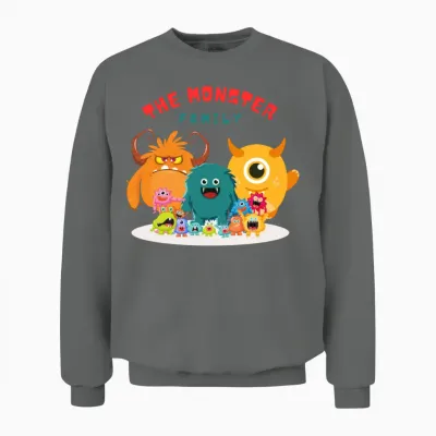 The Monster Family Unisex Sweatshirt - Graphite Heather