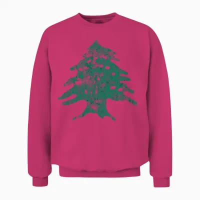 Lebanese Flag of Lebanon Gift Men Women Tree Souve Unisex Sweatshirt - Heliconia